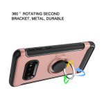 Wholesale Galaxy S10e 360 Rotating Ring Stand Hybrid Case with Metal Plate (Silver)